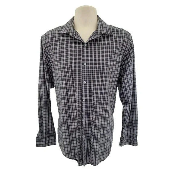 Kenneth Cole Reaction | Shirts | Mens Kenneth Cole Reaction Button Down Shirt  Slim Fit Tartan Plaid Long Sleeve | Poshmark